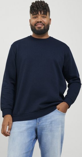 Jack & Jones BRADLEY Sweatshirt Navy Blazer - Pulovere & hanorace - Pulovere & Hanorace Bărbați Mărimi Mari