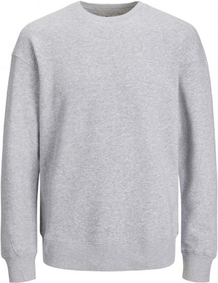 Jack & Jones BRADLEY Sweatshirt Light Grey Melange - Pulovere & hanorace - Pulovere & Hanorace Bărbați Mărimi Mari
