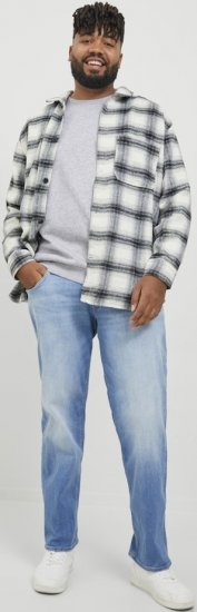 Jack & Jones BRADLEY Sweatshirt Light Grey Melange - Pulovere & hanorace - Pulovere & Hanorace Bărbați Mărimi Mari