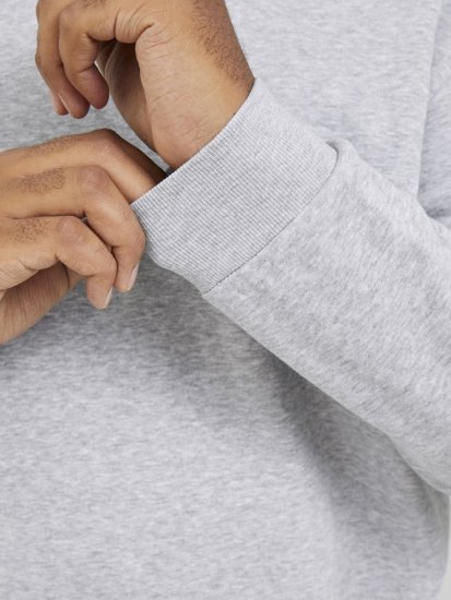 Jack & Jones BRADLEY Sweatshirt Light Grey Melange - Pulovere & hanorace - Pulovere & Hanorace Bărbați Mărimi Mari