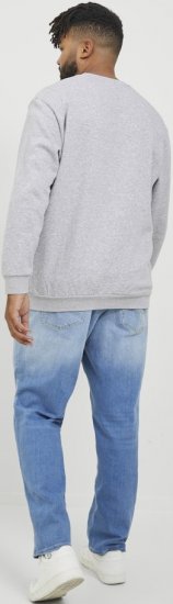 Jack & Jones BRADLEY Sweatshirt Light Grey Melange - Pulovere & hanorace - Pulovere & Hanorace Bărbați Mărimi Mari