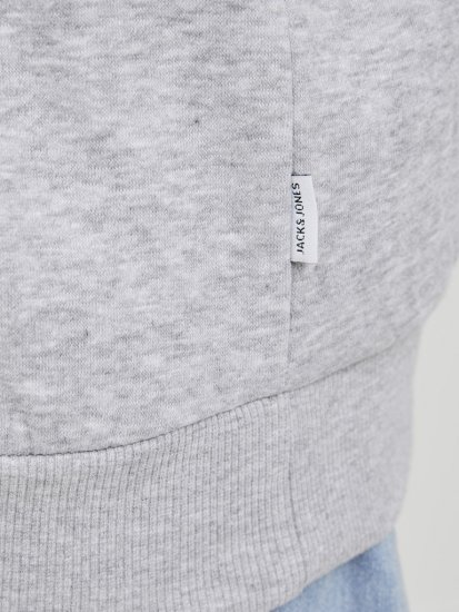 Jack & Jones BRADLEY Sweatshirt Light Grey Melange - Pulovere & hanorace - Pulovere & Hanorace Bărbați Mărimi Mari
