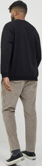 Jack & Jones BRADLEY Sweatshirt Black - Pulovere & hanorace - Pulovere & Hanorace Bărbați Mărimi Mari