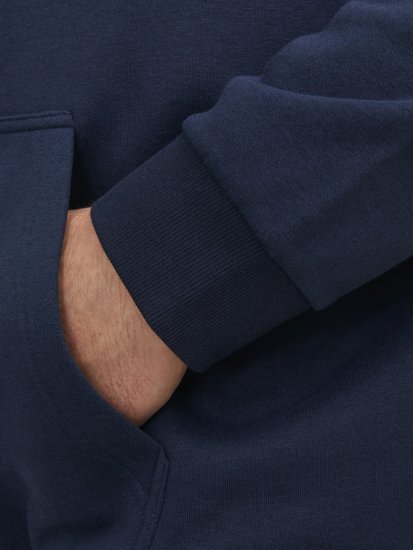 Jack & Jones BRADLEY Zip Hoodie Navy Blazer - Pulovere & hanorace - Pulovere & Hanorace Bărbați Mărimi Mari