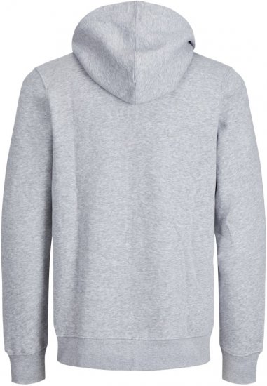 Jack & Jones BRADLEY Zip Hoodie Light Grey Melange - Pulovere & hanorace - Pulovere & Hanorace Bărbați Mărimi Mari