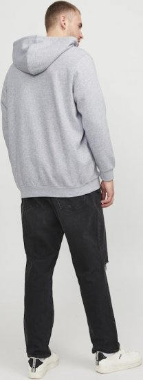 Jack & Jones BRADLEY Zip Hoodie Light Grey Melange - Pulovere & hanorace - Pulovere & Hanorace Bărbați Mărimi Mari