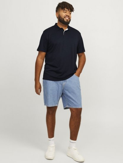 Jack & Jones Rodney Polo Shirt Night Sky - Tricouri polo - Tricouri Polo Bărbați Mărimi Mari