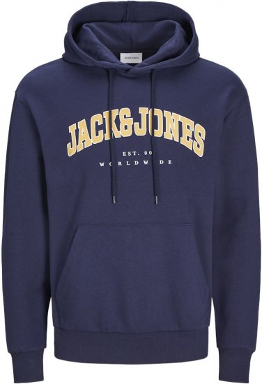 Jack & Jones CALEB Hoodie Navy Blazer - Pulovere & hanorace - Pulovere & Hanorace Bărbați Mărimi Mari