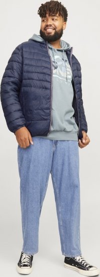 Jack & Jones SPRINT True Red Stitches Quilted Collar Jacket Navy Blazer - Geci - Geci Bărbați Mărimi Mari