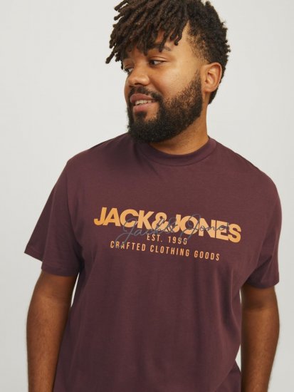 Jack & Jones JJALVIS Vineyard Wine - Tricouri - Tricouri Bărbați Mărimi Mari