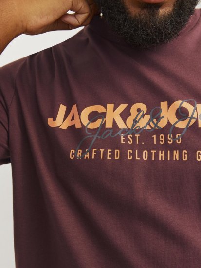Jack & Jones JJALVIS Vineyard Wine - Tricouri - Tricouri Bărbați Mărimi Mari