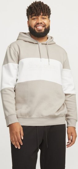 Jack & Jones LEGACY 2 Color Hoodie Beige - Pulovere & hanorace - Pulovere & Hanorace Bărbați Mărimi Mari
