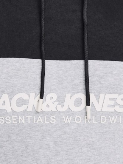 Jack & Jones LEGACY 2 Color Hoodie Black - Pulovere & hanorace - Pulovere & Hanorace Bărbați Mărimi Mari