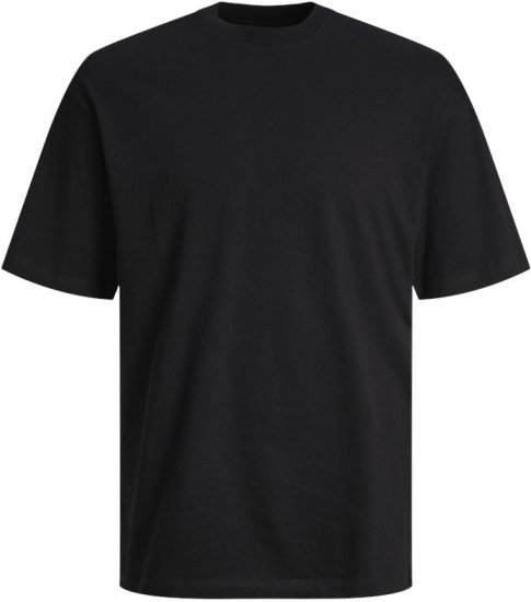 Jack & Jones JJEBRADLEY T-Shirt Black - Tricouri - Tricouri Bărbați Mărimi Mari