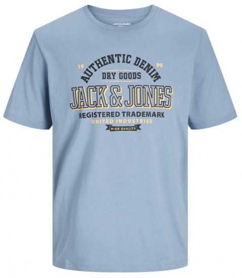 Jack & Jones JJELOGO O-Neck T-Shirt Mountain Spring - Tricouri - Tricouri Bărbați Mărimi Mari