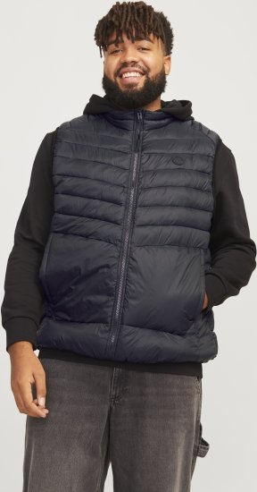 Jack & Jones SPRINT BODYWARMER With Collar Black - Geci - Geci Bărbați Mărimi Mari