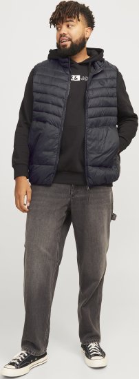 Jack & Jones SPRINT BODYWARMER With Collar Black - Geci - Geci Bărbați Mărimi Mari