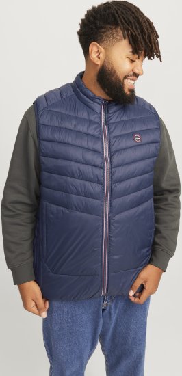 Jack & Jones SPRINT True Red Stitches BODYWARMER Navy Blazer - Geci - Geci Bărbați Mărimi Mari