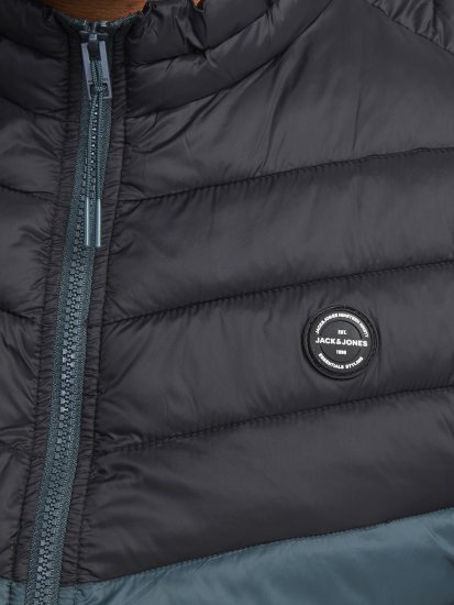 Jack & Jones SPRINT Black Blocking BODYWARMER With Collar Dark Turquoise - Geci - Geci Bărbați Mărimi Mari