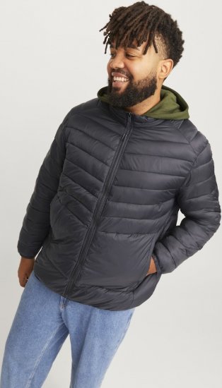 Jack & Jones SPRINT Quilted Collar Jacket Black - Geci - Geci Bărbați Mărimi Mari