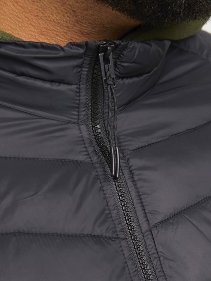 Jack & Jones SPRINT Quilted Collar Jacket Black - Geci - Geci Bărbați Mărimi Mari