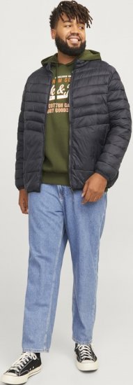 Jack & Jones SPRINT Quilted Collar Jacket Black - Geci - Geci Bărbați Mărimi Mari