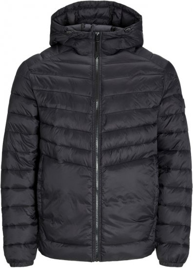 Jack & Jones SPRINT Quilted Hooded Jacket Black - Geci - Geci Bărbați Mărimi Mari
