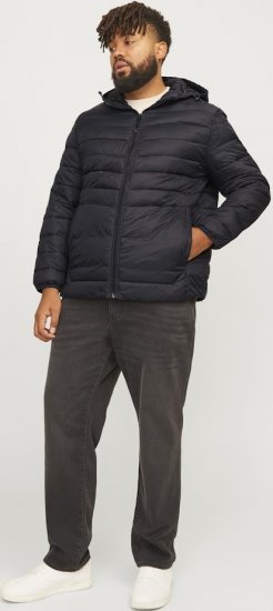Jack & Jones SPRINT Quilted Hooded Jacket Black - Geci - Geci Bărbați Mărimi Mari