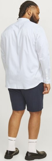 Jack & Jones ARMA LS Shirt White - Cămăși - Cămăși Bărbați Mărimi Mari