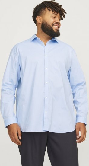 Jack & Jones ARMA LS Shirt Cashmere Blue - Cămăși - Cămăși Bărbați Mărimi Mari
