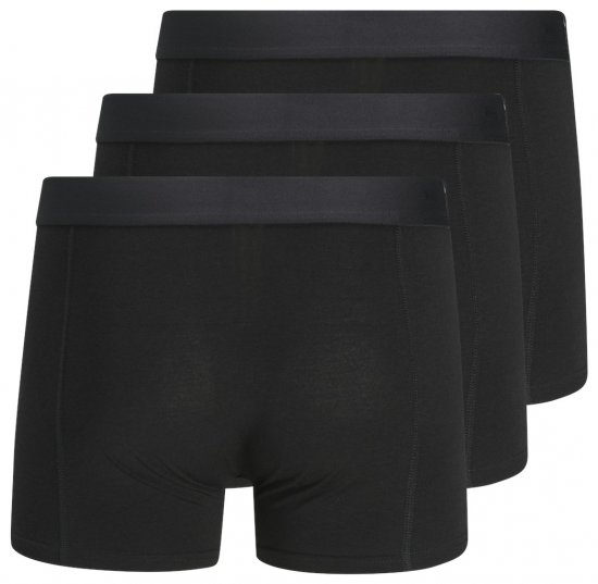 Jack & Jones BASIC BAMBOO Trunks 3-Pack Black - Lenjerie intimă & costum baie - Lenjerie Intimă Bărbați Mărimi Mari