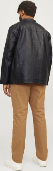 Jack & Jones DYLAN Clean PU Jacket Black - Geci - Geci Bărbați Mărimi Mari