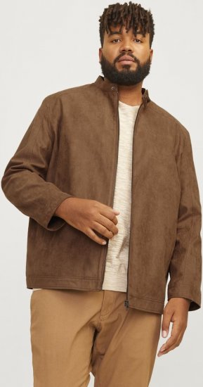 Jack & Jones DYLAN Clean Jacket Brown - Geci - Geci Bărbați Mărimi Mari