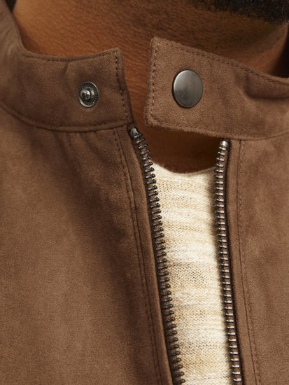 Jack & Jones DYLAN Clean Jacket Brown - Geci - Geci Bărbați Mărimi Mari