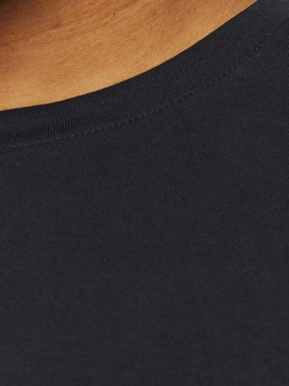 Jack & Jones CORP Logo Play 5 T-Shirt Black - Tricouri - Tricouri Bărbați Mărimi Mari