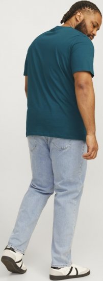 Jack & Jones CORP Logo Play 5 T-Shirt Deep Teal - Tricouri - Tricouri Bărbați Mărimi Mari