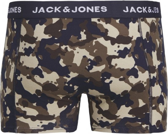Jack & Jones JACCAMOFLAGE Trunks 3-Pack Navy Blazer - Lenjerie intimă & costum baie - Lenjerie Intimă Bărbați Mărimi Mari