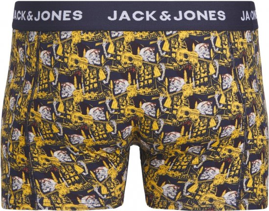 Jack & Jones SKULLROCK Trunks 3-Pack Navy Blazer - Lenjerie intimă & costum baie - Lenjerie Intimă Bărbați Mărimi Mari