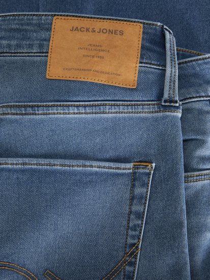 Jack & Jones JJIMIKE JJICON I.K. SQ 027 Jeans Blue Denim - Blugi & pantaloni - Blugi & Pantaloni Bărbați Mărimi Mari