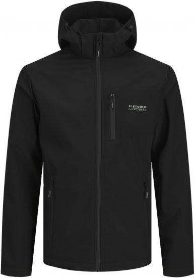 Jack & Jones JJTAYLOR Softshell Jacket Black - Geci - Geci Bărbați Mărimi Mari