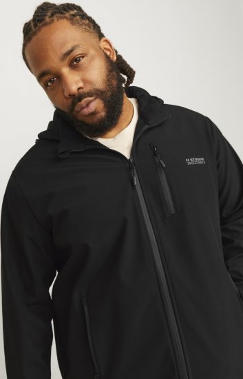 Jack & Jones JJTAYLOR Softshell Jacket Black - Geci - Geci Bărbați Mărimi Mari
