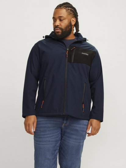 Jack & Jones JJTAYLOR Softshell Jacket Navy Blazer - Geci - Geci Bărbați Mărimi Mari