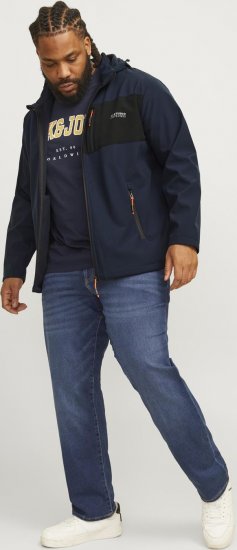 Jack & Jones JJTAYLOR Softshell Jacket Navy Blazer - Geci - Geci Bărbați Mărimi Mari