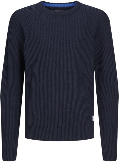 Jack & Jones PANNEL Knitted Sweater Navy Blazer - Pulovere & Hanorace - Pulovere & Hanorace Bărbați Mărimi Mari