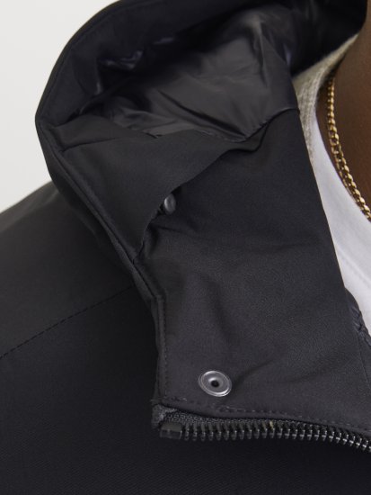 Jack & Jones KEEN Windproof Parka Black - Geci - Geci Bărbați Mărimi Mari