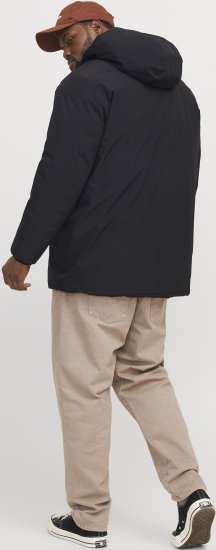 Jack & Jones KEEN Windproof Parka Black - Geci - Geci Bărbați Mărimi Mari