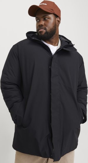 Jack & Jones KEEN Windproof Parka Black - Geci - Geci Bărbați Mărimi Mari