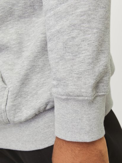 Jack & Jones JCOOUTDOOR Hoodie Light Grey - Pulovere & hanorace - Pulovere & Hanorace Bărbați Mărimi Mari