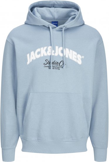 Jack & Jones JORBRONX Hoodie Light Blue - Pulovere & hanorace - Pulovere & Hanorace Bărbați Mărimi Mari