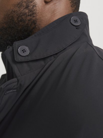 Jack & Jones REMY Windproof Water-resistant Softshell Jacket Black - Geci - Geci Bărbați Mărimi Mari